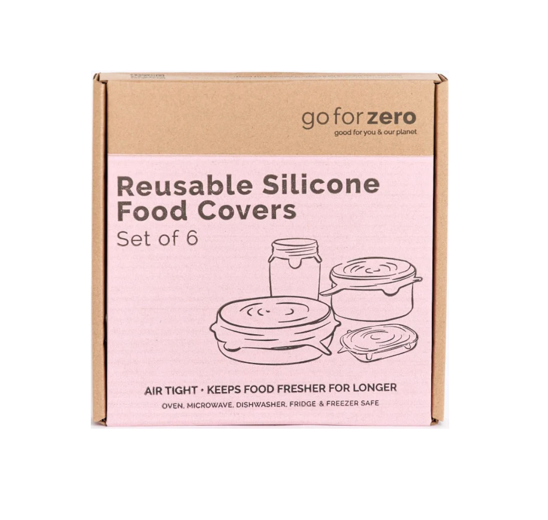 Go for Zero - Reusable Silicone Food Covers 6 Pack