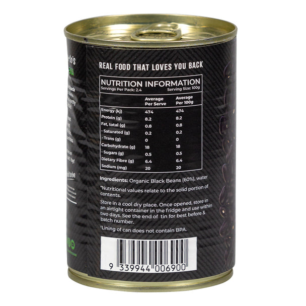 Black Beans 400g - Organic