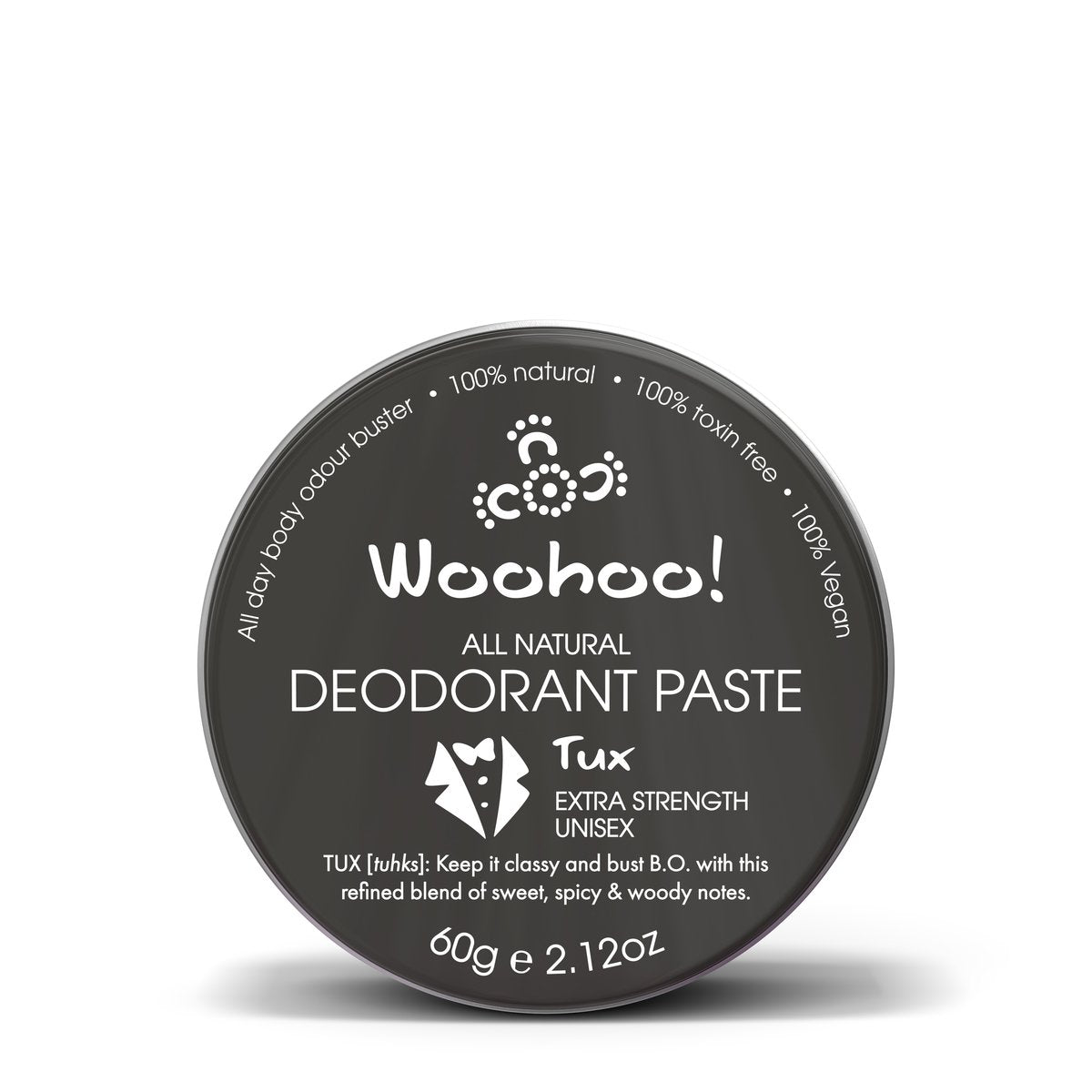 Woohoo Deodorant & Anti-Chafe Stick 60g - Tux